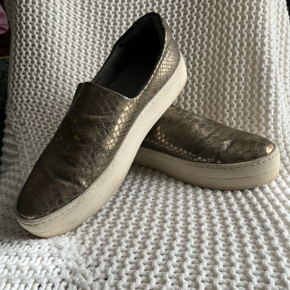 Gold Bronze Snake Print Jslides - image 3